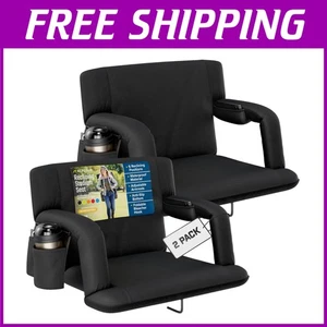 Sedile Stadio Ampia Reclinabile con Supporto Schienale e Cuscino - Foto 1 di 11