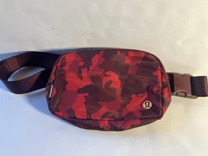 lululemon everywhere belt bag lunar new year rabbit camo red EUC  - Picture 1 of 8