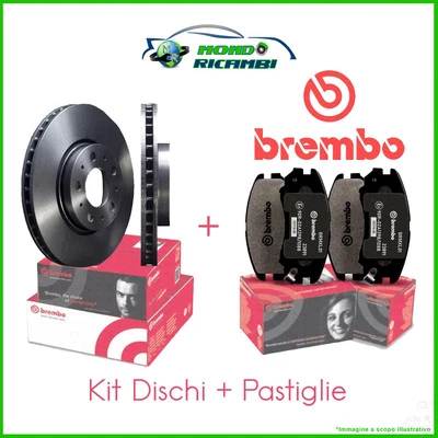 Set Discos+Pastillas Brembo Delanteros Para Opel Vectra C 302MM 02- > - Imagen 1 de 4