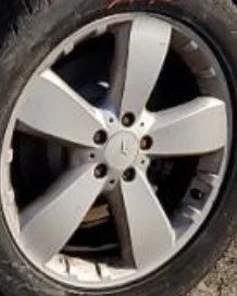 2009 ML Class OE Wheel 166 Type Ml550 19x8 Arched And Fluted W/ 2 Tabs Between - Image 1 of 4