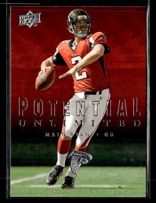 2008 Upper Deck #PU27 Matt Ryan Potential Unlimited - Image 1 of 2