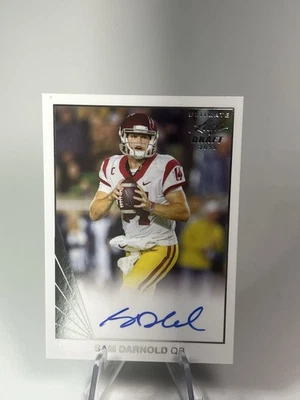 2018 Sam Darnold Leaf Ultimate Draft Rookie  Auto Autograph RC - Image 1 of 2