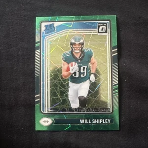 2024 Optic Football WILL SHIPLEY Rated Rookie Green Velocity Prizm #298 Eagles - Picture 1 of 2