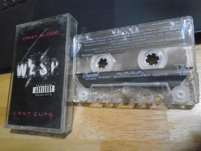RARE oop W.A.S.P. CASSETTE TAPE First Bloodmetal LITA FORD Quiet Riot Bob Kulick - Image 1 of 2