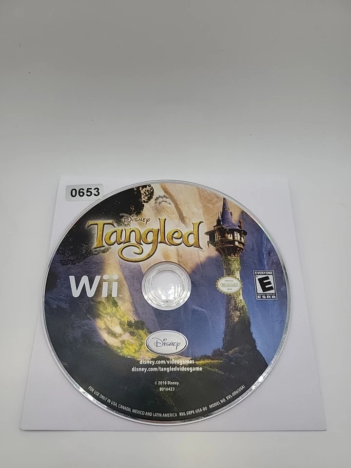 Tangled (Nintendo Wii, 2010) DISC ONLY - NO TRACKING - Image 1 of 1