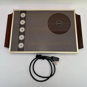 Vintage Warm Serv Glas Warmbecher Elektrisch Buffet Speisenwärmer Kochplatte 70er Retro - Bild 1 von 19