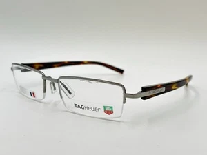 TAG HEUER TH8203 002 RX FRAME ONLY EYEGLASSES Gunmetal/tortoise AUTHENTIC FRANCE - Picture 1 of 9