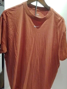 T-shirt uomo Nike vestibilità ampia swoosh manica corta arancione taglia lg - Foto 1 di 3