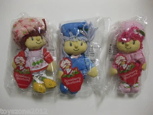 ** R@RE ** Lots of 3 ** Strawberry Shortcake 8" Plush Year 2003 BRAND NEW !!! - Picture 1 of 1