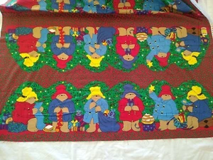 vintage PADDINGTON BEAR cotton fabric panel cut and sew draft dodger CHRISTMAS - Picture 1 of 9