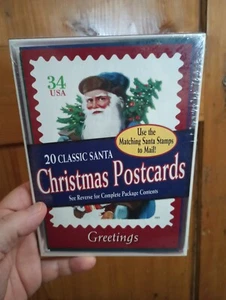 MINT NOS 20 Classic Santa Christmas Postcards - Picture 1 of 2