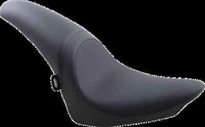 DS Black Leather Vinyl Smooth Predator Seat for Fat Boy 00-06 - Image 1 of 4