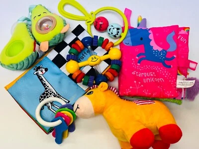 Лот детских игрушек с погремушками, плюшевыми и мягкими книгами образовательные сенсорные игрушки B29 - Изображение 1 из 4