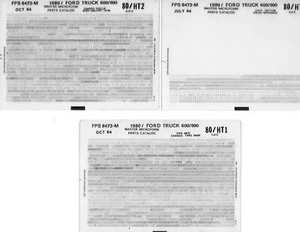 1980-1985 FORD HEAVY DUTY TRUCKS PARTS MICROFICHE  - Bild 1 von 1