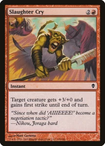 4x Slaughter Cry - NM/LP - Zendikar Block - SPARROW MAGIC - Picture 1 of 1