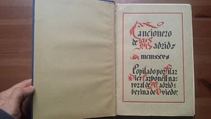 1926 Cancionero de Madrid 1927 Copilado por Pilar Diez Carbonell Música Folklore - Picture 1 of 1