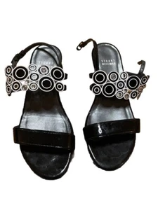 Stuart Weitzman Sandale schwarz & weiß Größe 6M - Bild 1 von 9