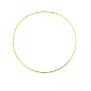 1mm 14K Gold Plated Sterling Silver 925 Italian OMEGA Chain Necklace Jewellery - Picture 1 of 1
