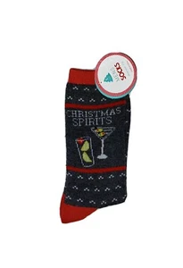 Men’s Christmas Spirits Martini Socks Size 7-12 NEW With Tags Gertex - Picture 1 of 3