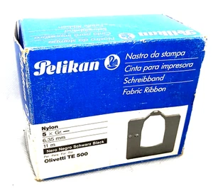Pelikan Stoffband schwarz für Olivetti TE 500 NEU NOS SET 5 versiegelt - Bild 1 von 9