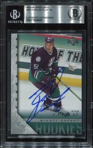 RYAN GETZLAF signed auto 2005-06 UD YOUNG GUNS ROOKIE CARD RC YG BECKETT (BAS) - Picture 1 of 2
