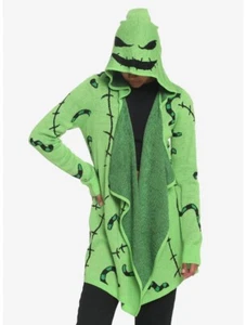 Hit Topic Oogie Boogie Cardigan XS Nightmare Before Christmas Halloween SOLD OUT - Picture 1 of 4