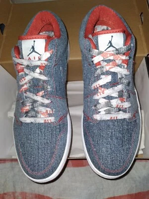 Mujer Air Jordan Retro 1 Low CA, blanco/denim. Deadstock, 2007 W11/M9,5 Foto 1 de 4