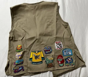 Girl Scouts Cadet Sr. Vest Size Small - Picture 1 of 3