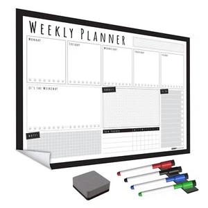 WallTAC Dry Erase Removable Weekly Wall Sticker Planner Organiser - Student - Picture 1 of 37