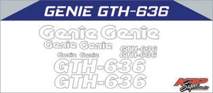 Genie GTH-636 Vinyl Decal Set - Foto 1 di 1