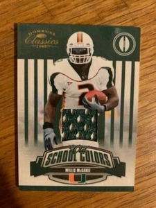 2008 DONRUSS CLASSICS WILLIS MCGAHEE OLD SCHOOL COLORS JERSEY CARD PRIME 22/25 ~ - Picture 1 of 1
