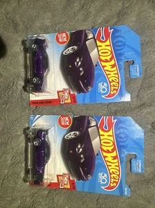 2018HOT WHEELS NISSAN SKYLINE GT-R R33 PURPLE Pair Of2 One Has BlackWheel Error - Picture 1 of 4