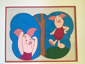 Animation Cel Disney's Winnie The Pooh Piglet - Picture 1 of 1