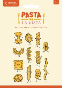 Crafter's Companion Pasta La Vista Stamp & Dies Pasta Party CC-PLV-STD-PAPA - Picture 1 of 2