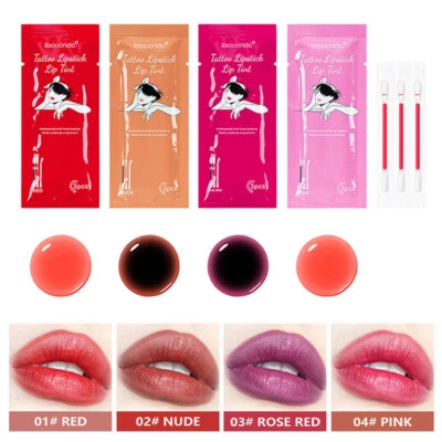 Velvet Lip Gloss Beauty Makeup Cotton Swab Lip Gloss Matte Lip Gloss Portable - Image 1 of 4