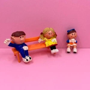 Vintage Corgi Magic Roundabout Seated Toy Figures & Bench Cult Kids TV Show 70s - Picture 1 of 7