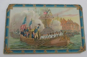 WASHINGTON'S RECEPTION AT NY, Tuck George Washington Serie No. 171 - Imagen 1 de 2