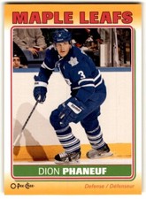 2012-13 O-Pee-Chee Stickers Dion Phaneuf #S-86 Toronto Maple Leafs