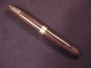 #SHEAFFER WHITE DOT TRIUMPH TUCKAWAY 1000 PEN IN BURNT UMBER, GFT, PF, C1948 - Picture 1 of 9