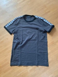 FRED PERRY TAPED RINGER T-SHIRT DARK GREY S - Bild 1 von 2