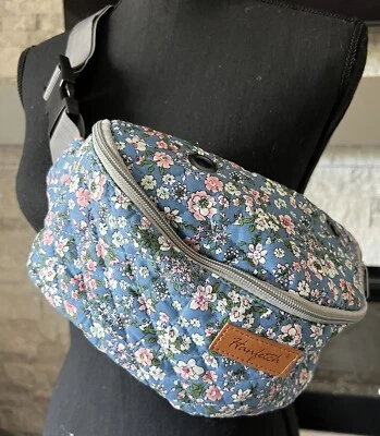 Hanfetch Large Blue Floral Fanny Or Belt/shoulder Pack - Image 1 of 4