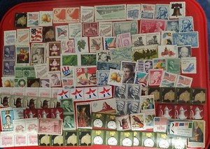 Face Value $13.22 Usa Uncanceled Stamps Off Paper