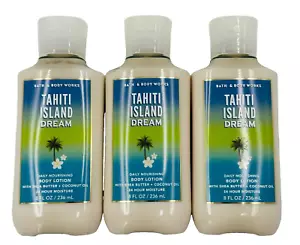 Bath & Body Works LOT 3 Tahiti Island Dream Body Lotion Cream 8 oz 24 Hr 3pk - Picture 1 of 2