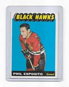 1965-66 Topps Phil Esposito Rookie Card #116-Chicago Blackhawks-FREE SHIPPING WW - Bild 1 von 3