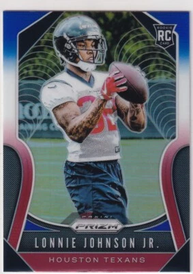 2019 PRIZMS RED WHITE BLUE RC LONNIE JOHNSON JR. HOUSTON TEXANS PRIZM JC-4373 - Image 1 of 2