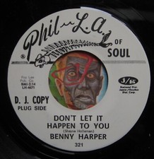 HEAR Benny Harper 45 Don't Let It Happen/In The Middle R&B northern soul M-