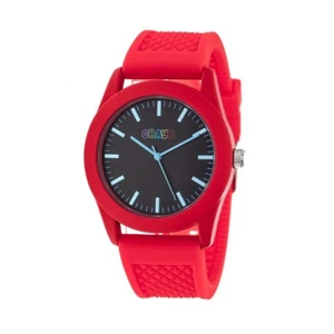 Crayo Storm Quartz Red Silicone Strap Unisex Watch CR3702 - Picture 1 of 3