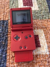 Nintendo Game Boy GameBoy Advance SP AGS-001 Red Tested Works