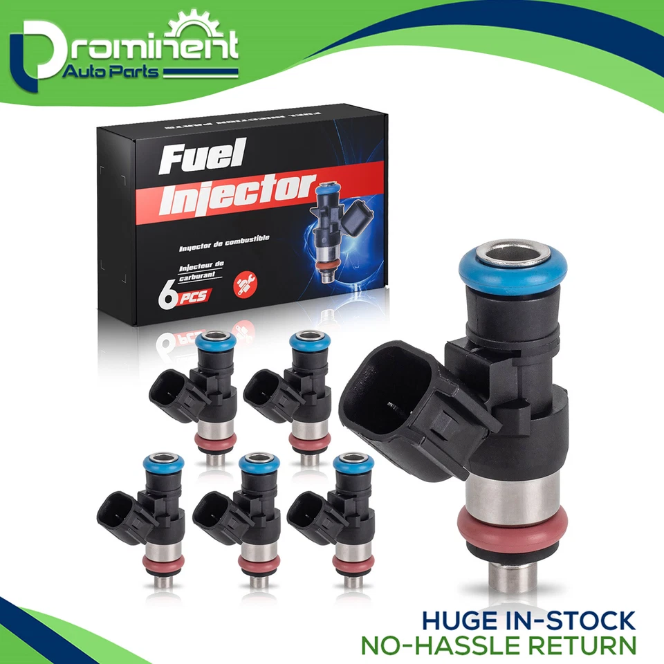 Inyectores de combustible 6 piezas para Lincoln MKS 2009-2012 3,7 L V6 reemplazar FJ1000 0280158091 Foto 1 de 4