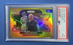 2022 Panini Prizm WWE Paul Heyman Gold Prizm /10 PSA 9 #55 - Picture 1 of 2